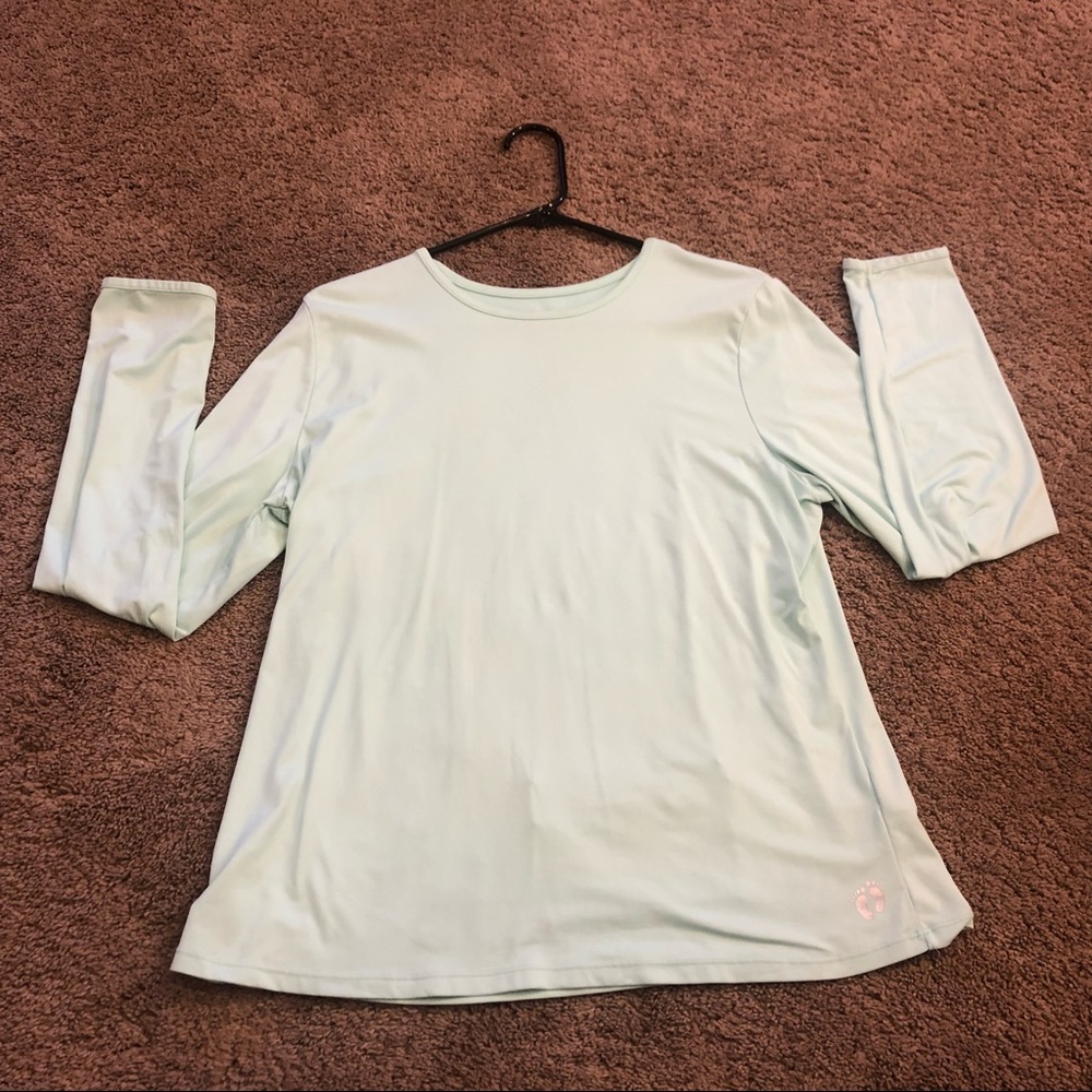 Hang Ten | Mint Green Long Sleeve Top with Pocket XL